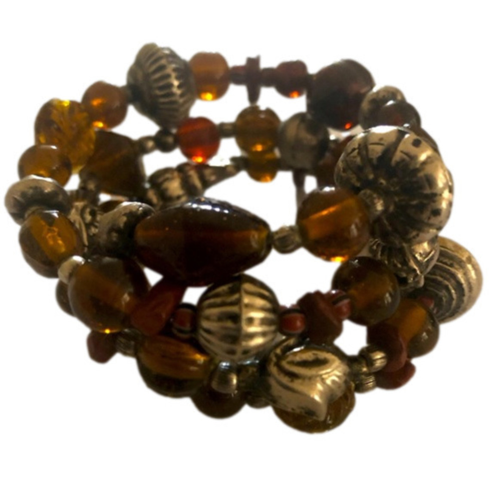 Vintage Beaded Wrap Bracelet